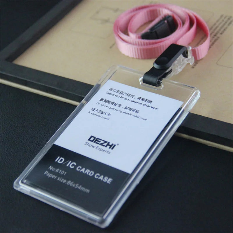 ID Card Holder Keychain