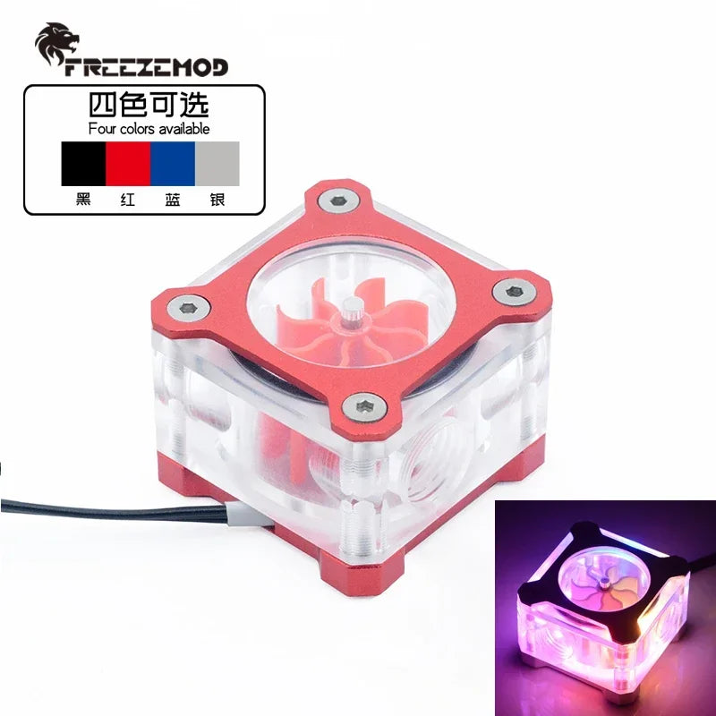 Acrylic RGB Water Cooler Flowmeter