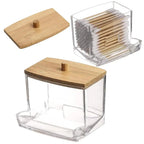 1pcs Cotton Swab Storage Box Acrylic Jar