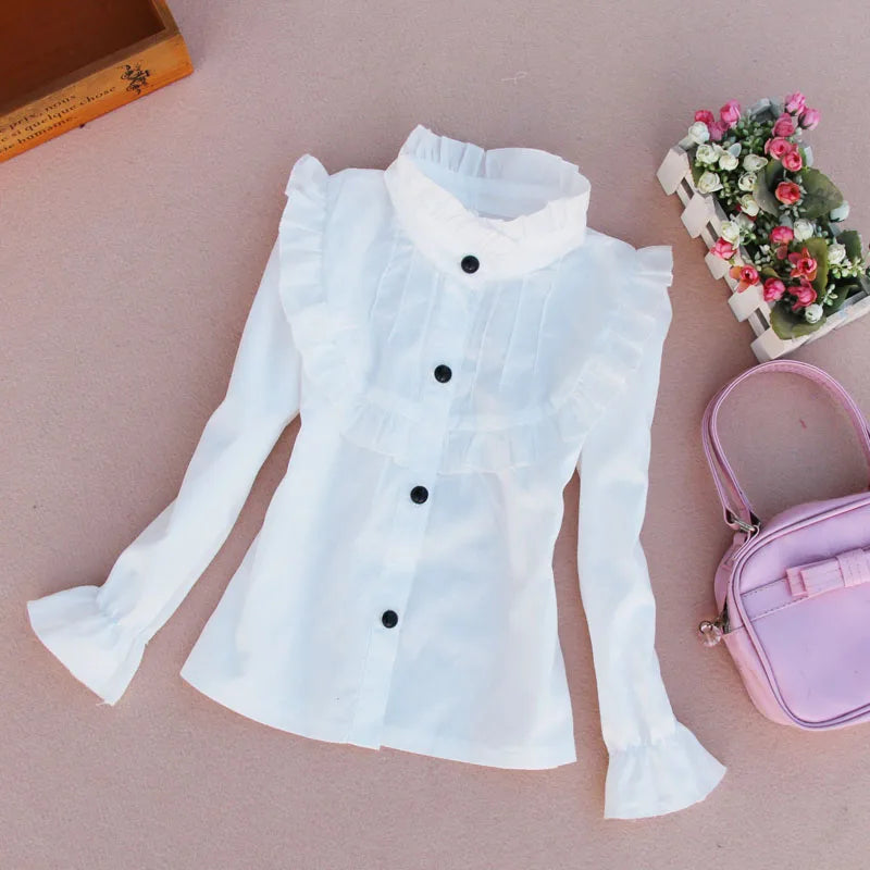 Cotton Ruffles Blouse