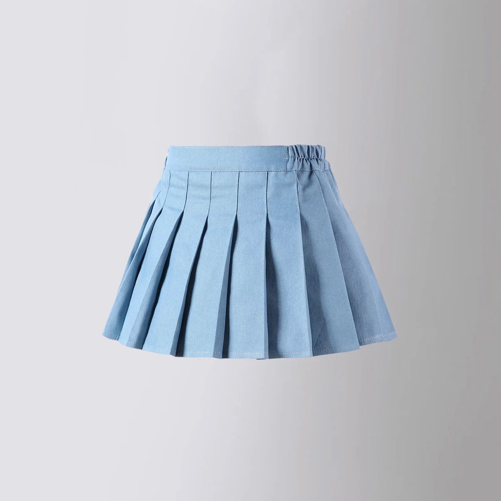 New Blue Casual Kids A-line Skirt with Shorts