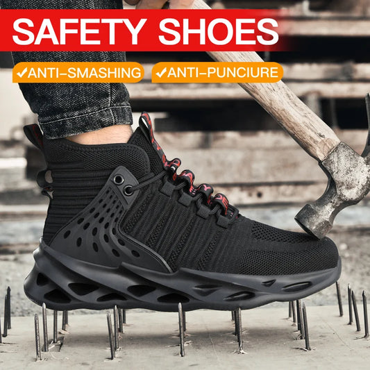 New Unisex Safety Shoes High Top