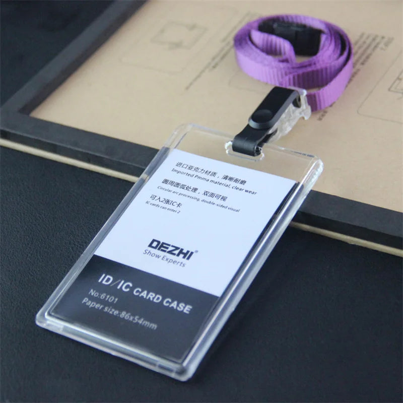 ID Card Holder Keychain