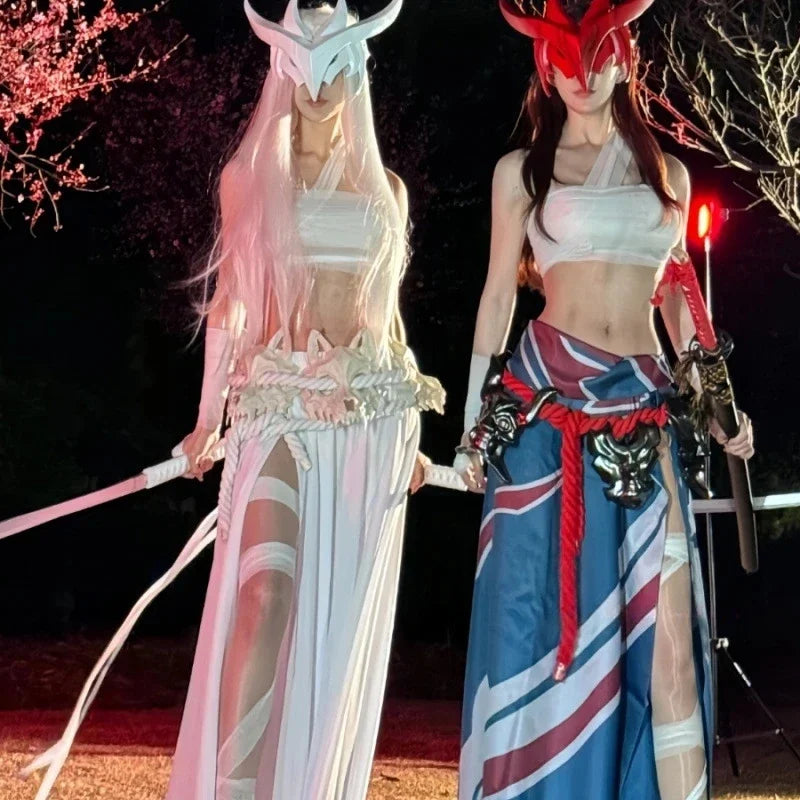 Yone Cosplay Costumes Game LoL The Unforgotten Yone Role Play