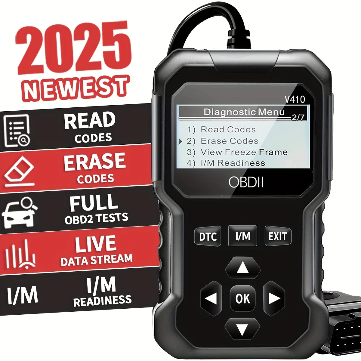 Car Obd2 Scanner Diagnostic Tool Code Reader Engine Fault Code