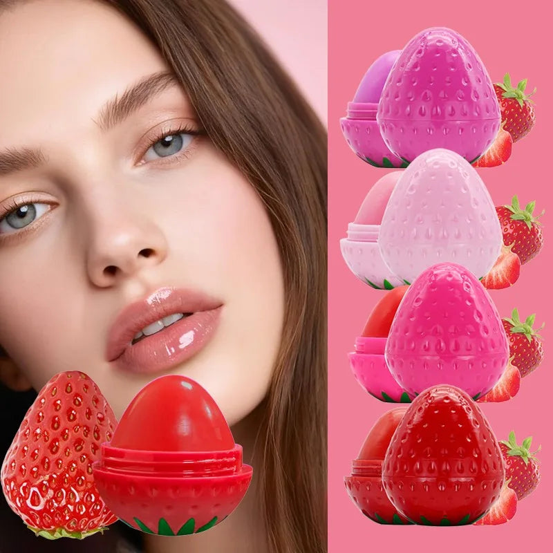 1/4Pcs Strawberry Lip Balm