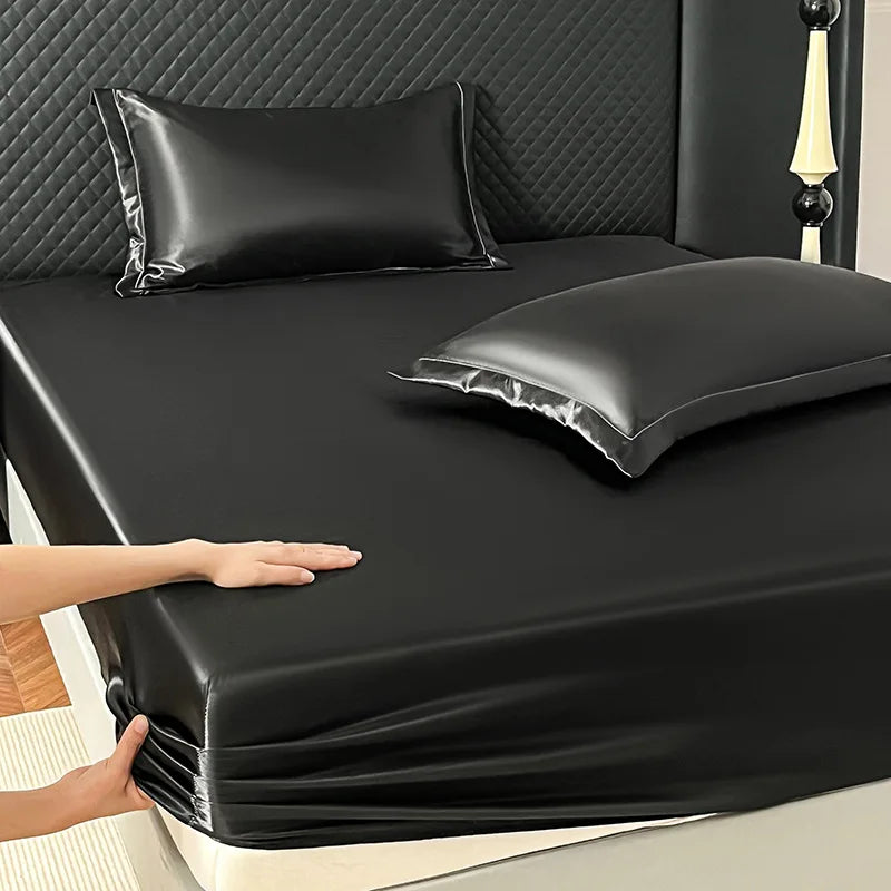 Ice Silk Fitted Sheet 90x200cm