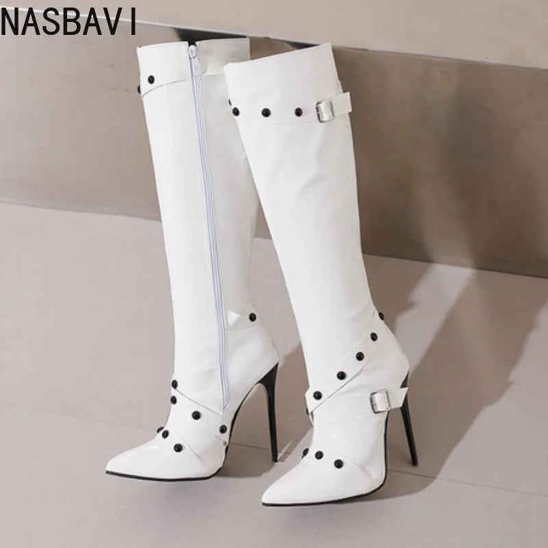 NASBAVI Women's Knee High Boots