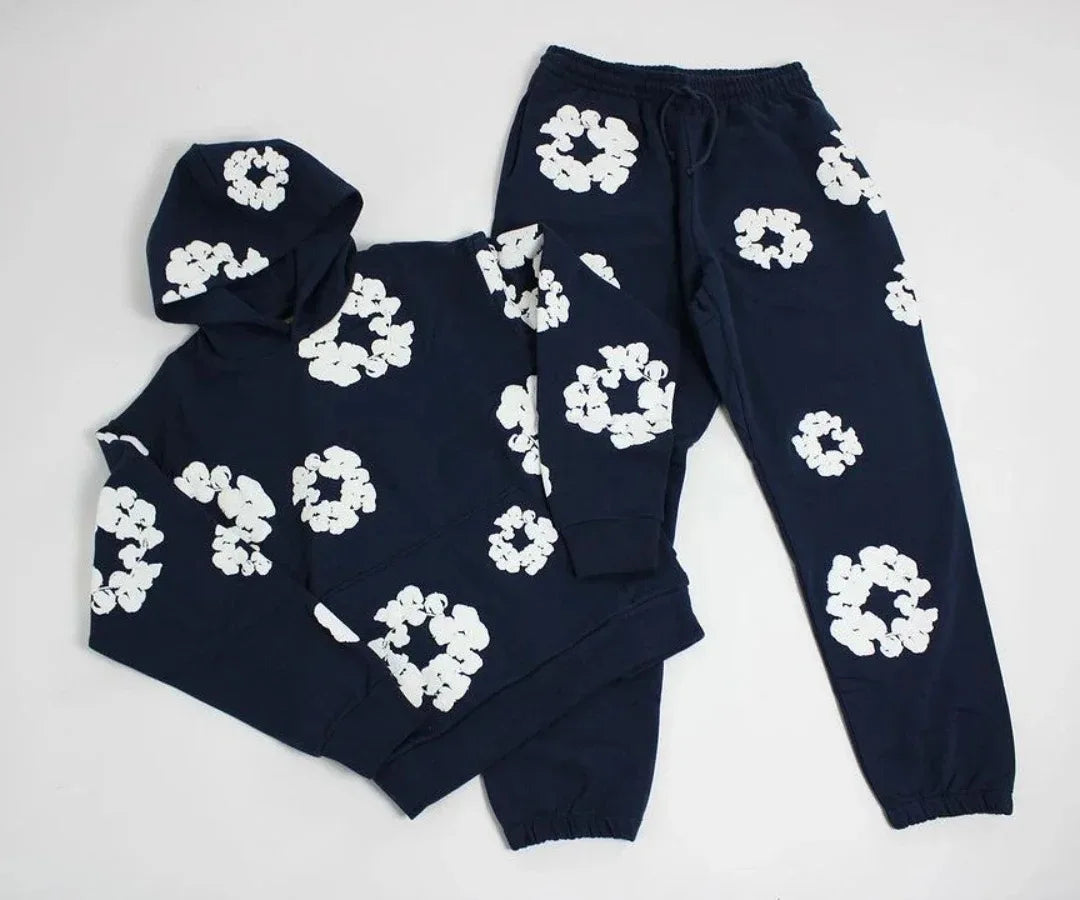 cotton foam printed Track suit