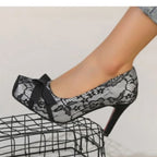 square toe high-heels