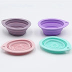 Silicone Makeup Brush Cleaner Foldable Powder Puff Cleaning Bowl