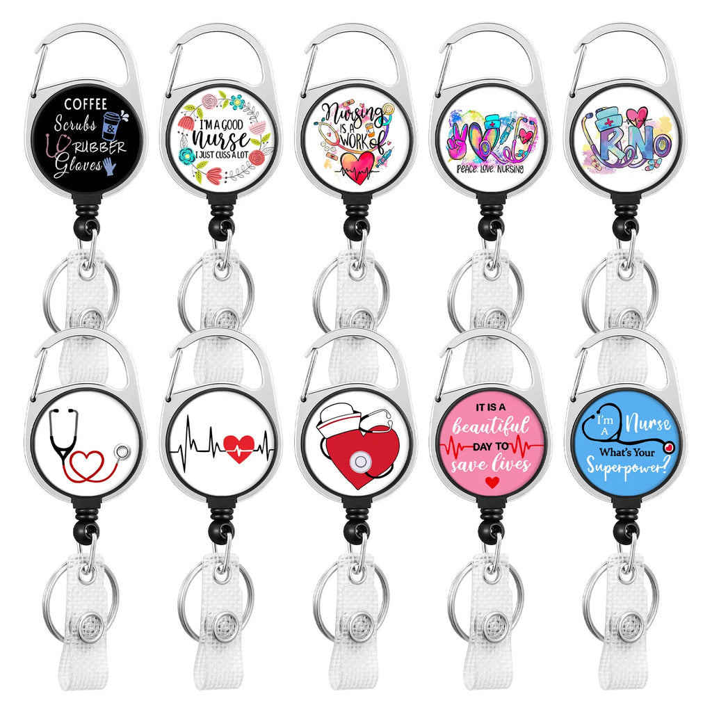 1pc Retractable Worker ID Tag