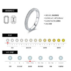 LYEE CYEE  Rectangle Moissanite Stackable Rings