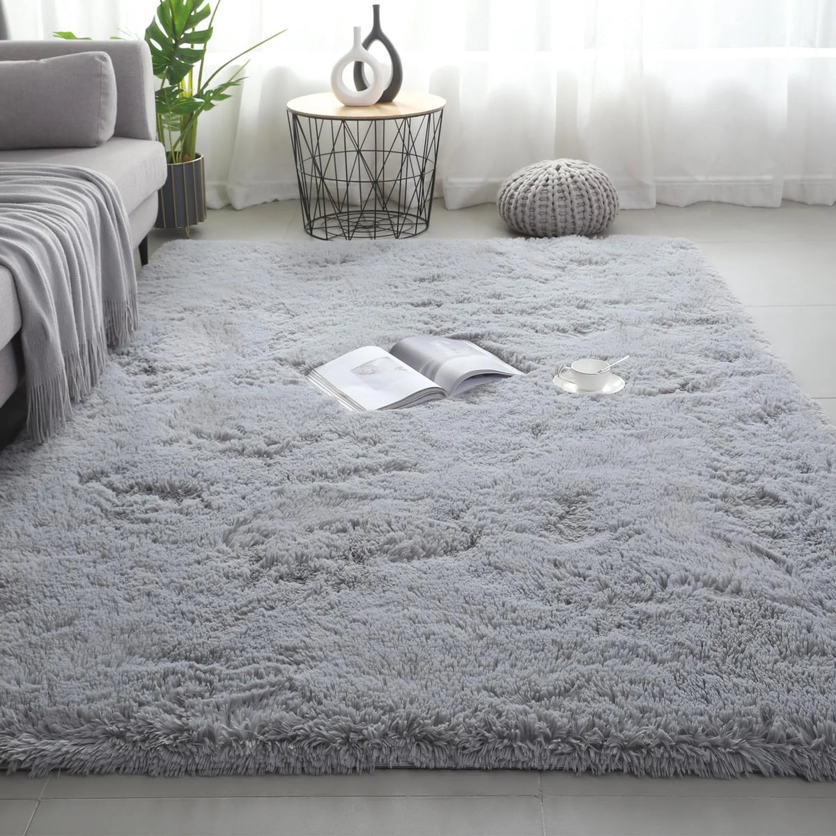 VIKAMA Ultra-Soft Puffy Rug