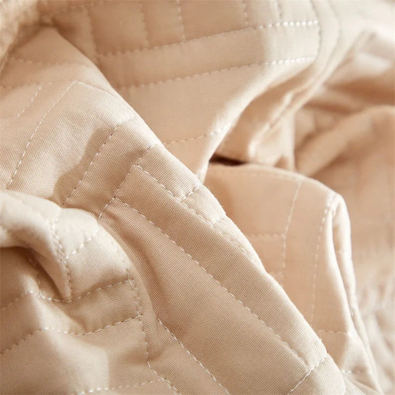 3pcs set, Quilted Cotton Bedspread