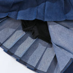 New Blue Casual Kids A-line Skirt with Shorts