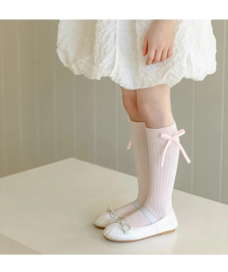 6Pairs/Bow Long Tube Socks