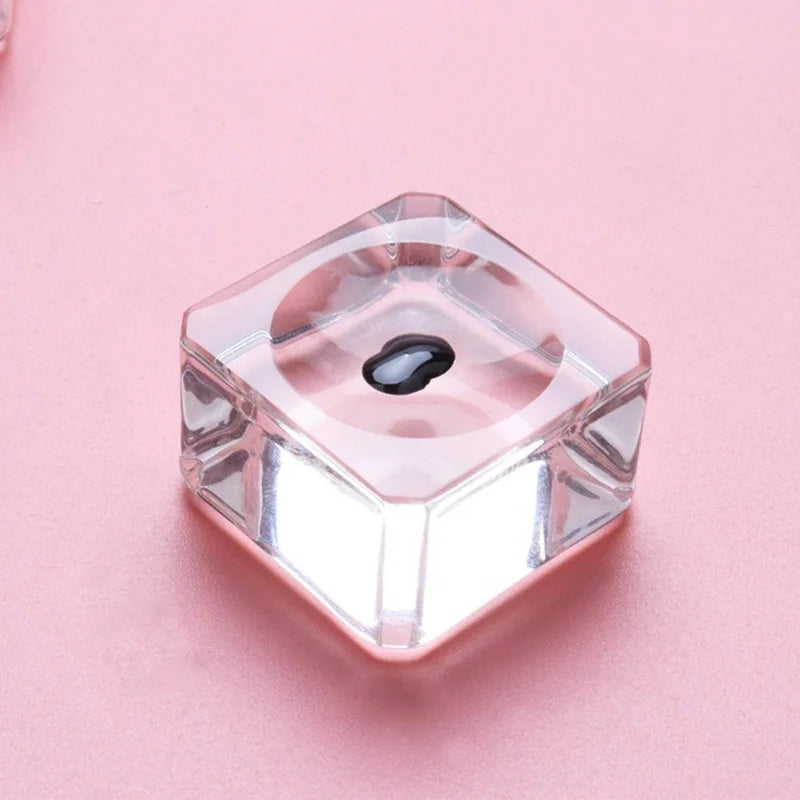 Crystal Glass Eyelash Glue Pallet