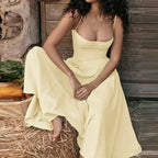Bohemia Long Luxury Elegant V-neck Sleeveless dress