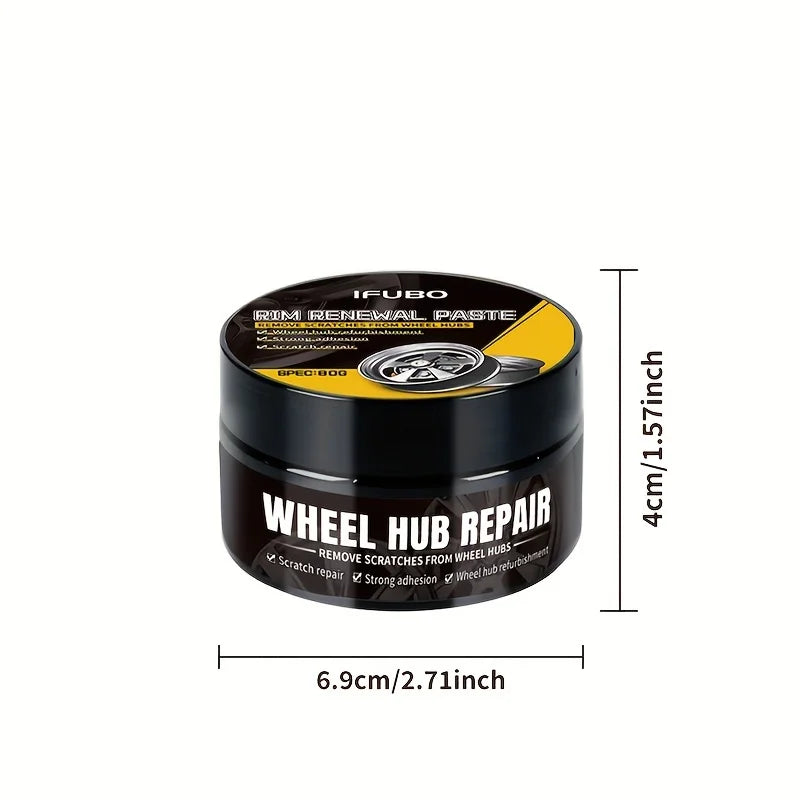 Automobile wheel rim scratch reconditioning paste
