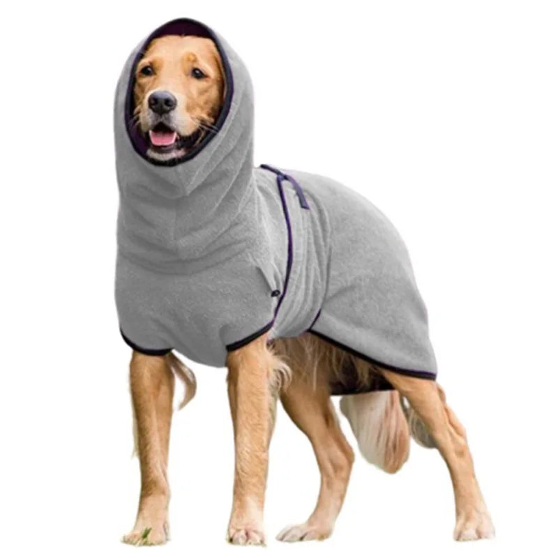 L-5XL Adjustable Dog Bathrobe Towel Bath