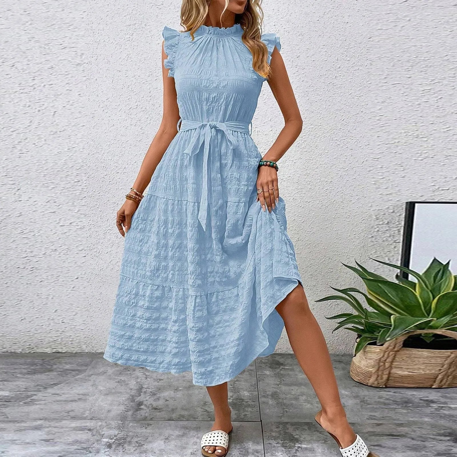 Vintage Casual Beach Dress