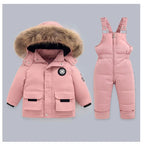 Jacket+Overalls Suit 2Pcs Duck Down Set