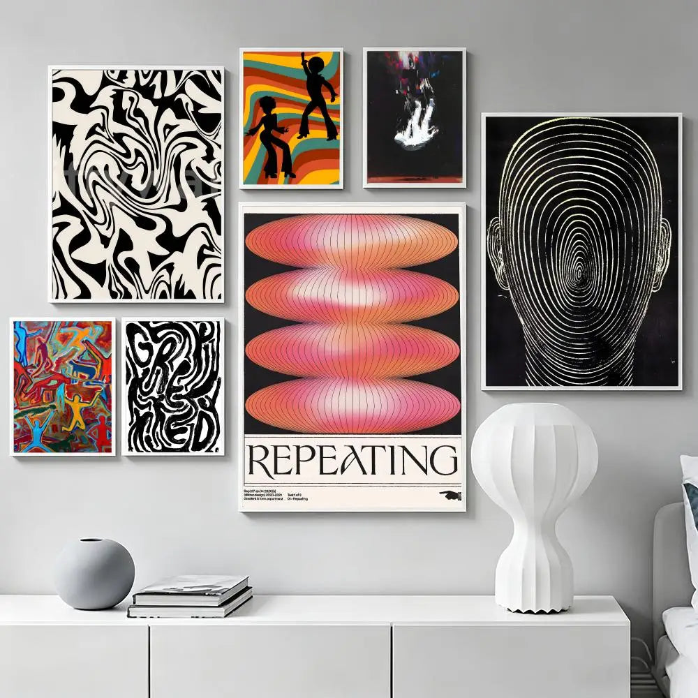 Art R-Retro Abstract Nourishing Soul Poster