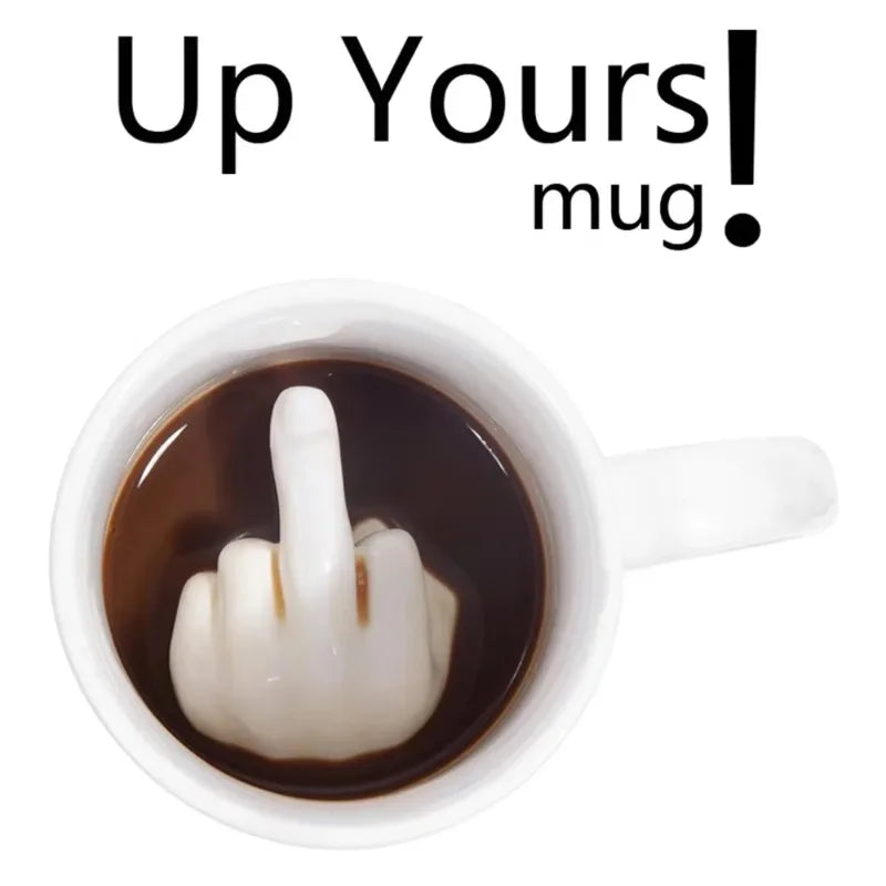 Ceramic Middle Finger Cup