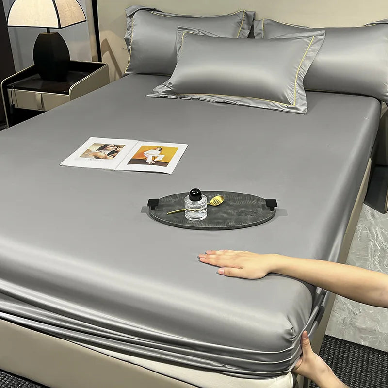 Ice Silk Fitted Sheet 90x200cm