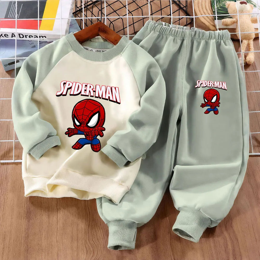 Anime Spliced Sweatshirt 2-piece Sets
