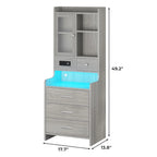 Grey Nightstand Set