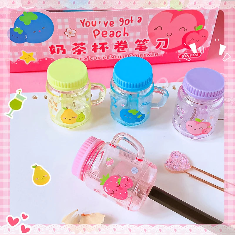 fruit cup shape pencil sharpener