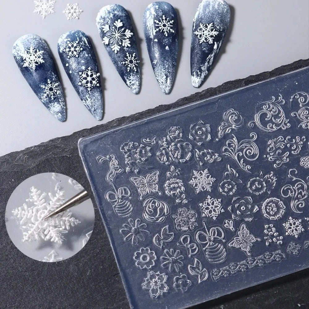 Cake Cream Lace Heart press on