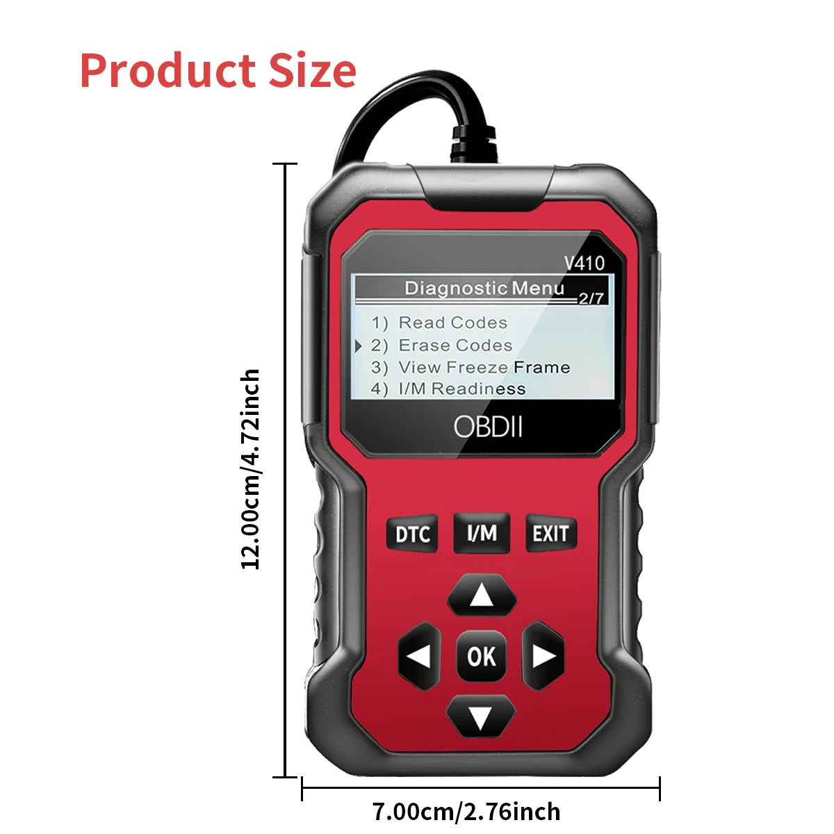 Car Obd2 Scanner Diagnostic Tool Code Reader Engine Fault Code