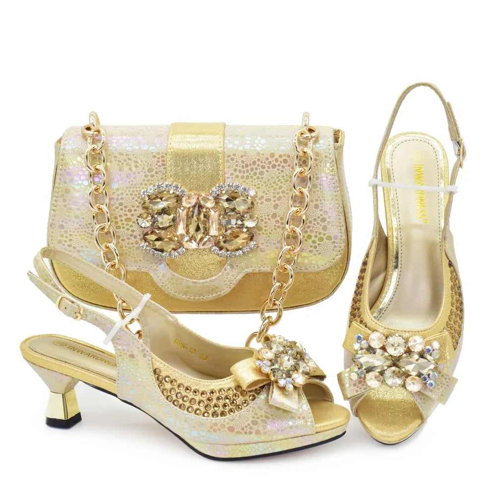 Doershow Shoes with Matching Bag Set