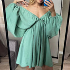 Deep V Neck Dress