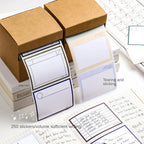 250Sheets Pull-out Sticky Notes Notepad Memo Pad Bookmark Message Marker Sticker Paper Student School Stationery Office Supplies