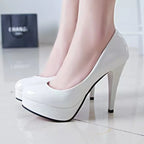 Round Toe Set Shallow Mouth Slim Heel