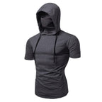 Mens Gym Thin masked Hoodie
