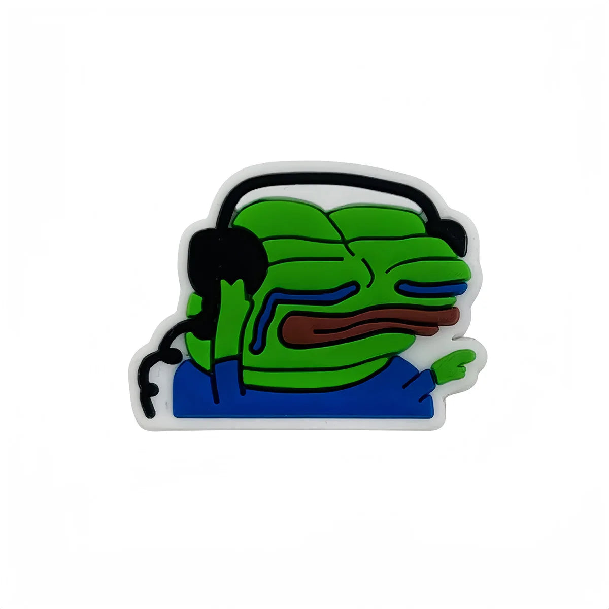 sad frog green shoe Charms