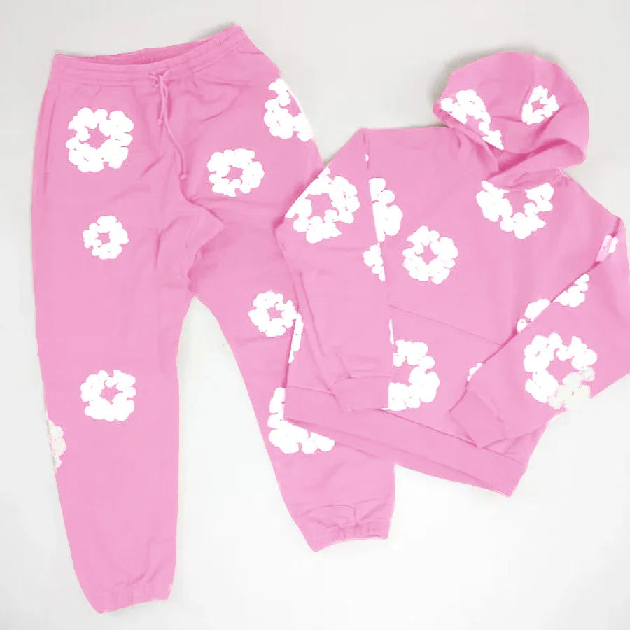 cotton foam printed Track suit