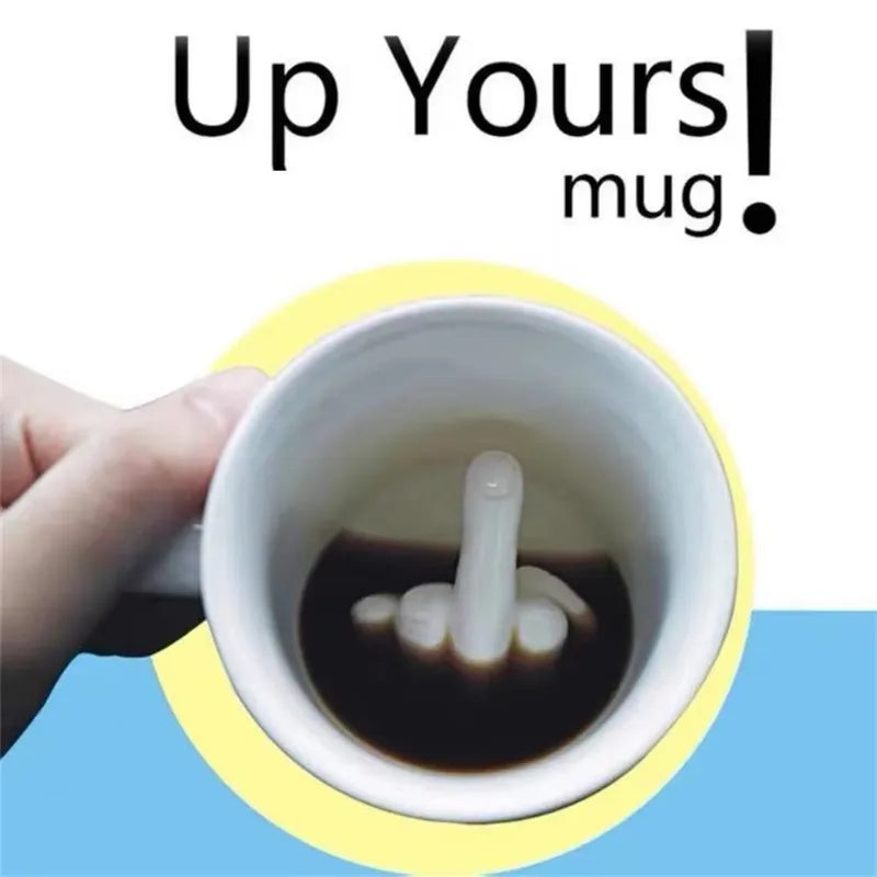 Ceramic Middle Finger Cup
