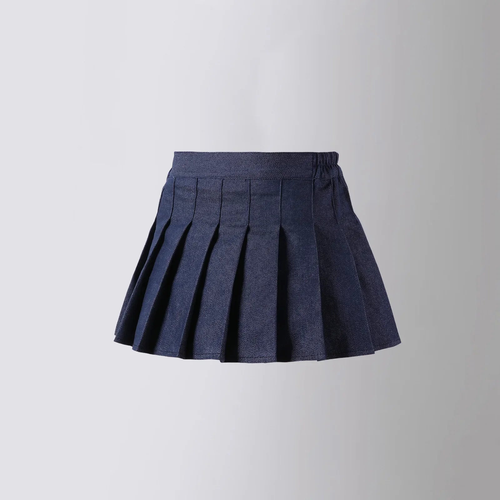 New Blue Casual Kids A-line Skirt with Shorts