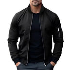 Solid Color Bomber Jacket