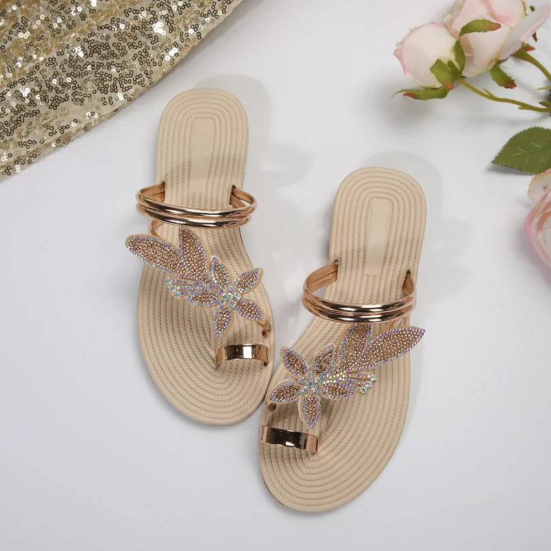 Maple Leaf Toe Flip Flops