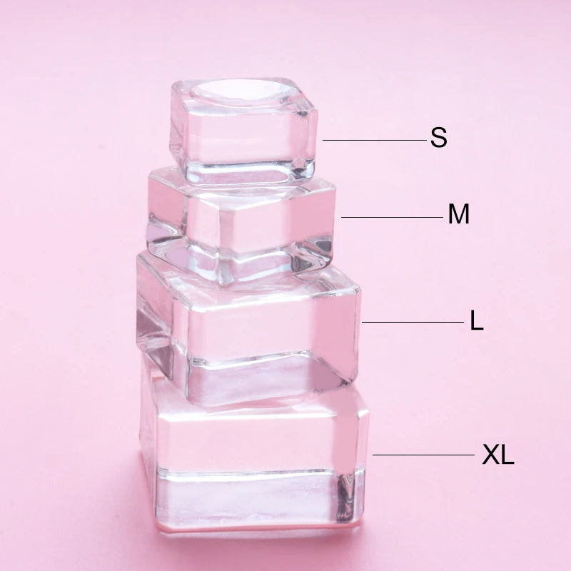 Crystal Glass Eyelash Glue Pallet