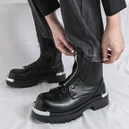 Black Men Long-sleeved Thick-soled Anti-slip Boots