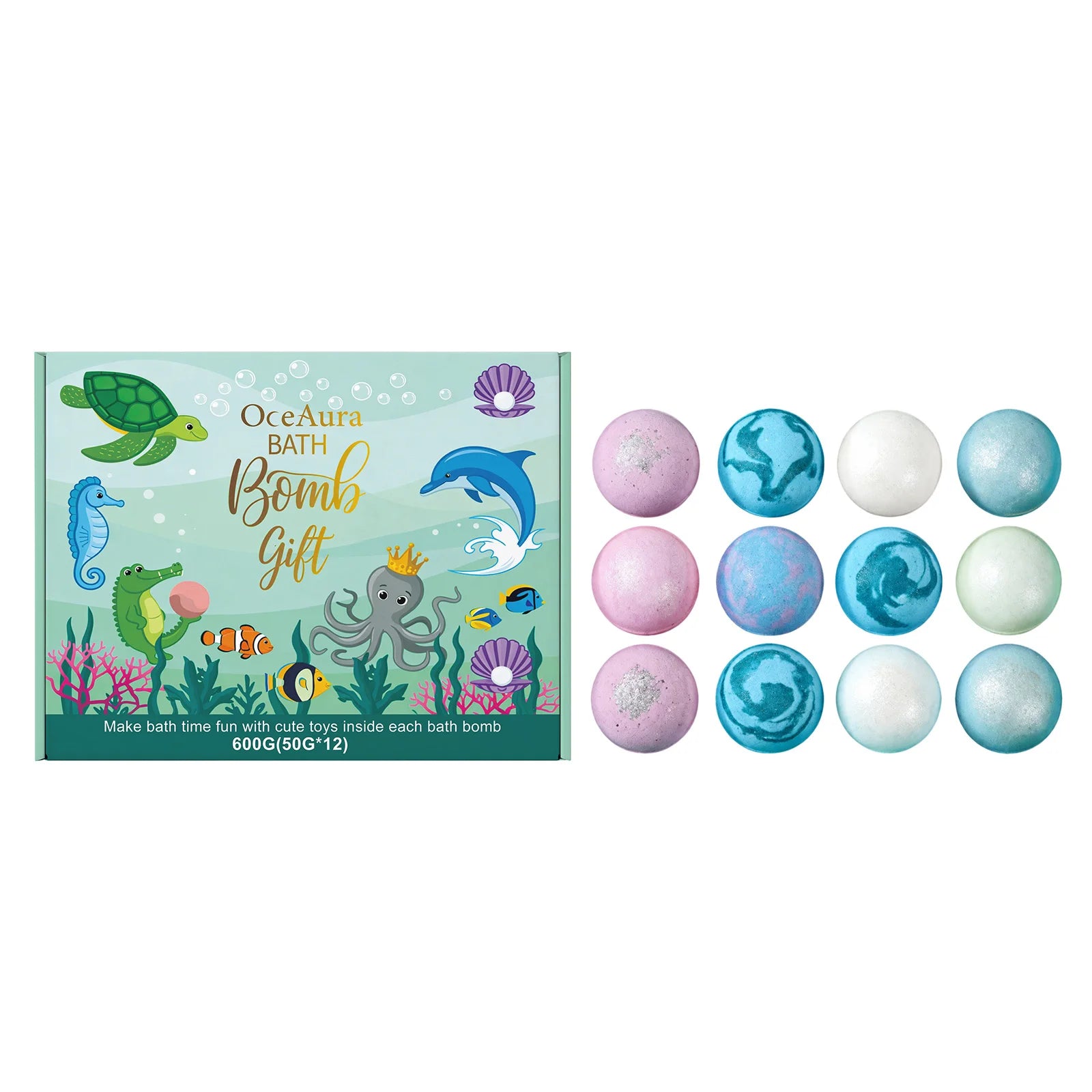 12pcs Organic Bath Bombs Set