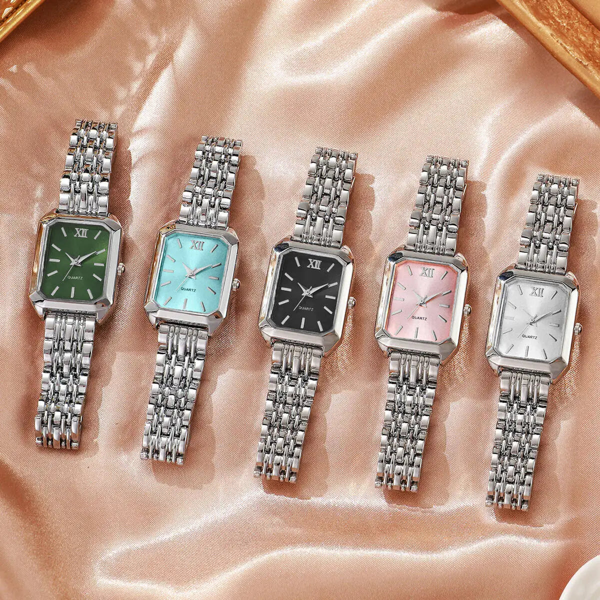 Rectangle Women Quartz Watch Luxury Analog Wristwatches
